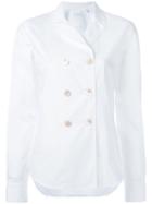 Boglioli - Double-breasted Short Coat - Women - Cotton - 44, White, Cotton