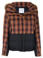 Loveless Detachable Hooded Plaid Jacket - Brown
