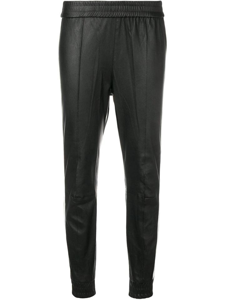Sprwmn Side Stripe Skinny Trousers - Black