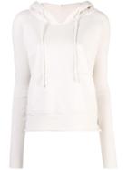 Nili Lotan Drawstring Hooded Sweatshirt - White