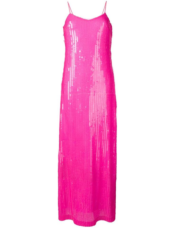 Ultràchic Sequinned Slip Dress - Pink