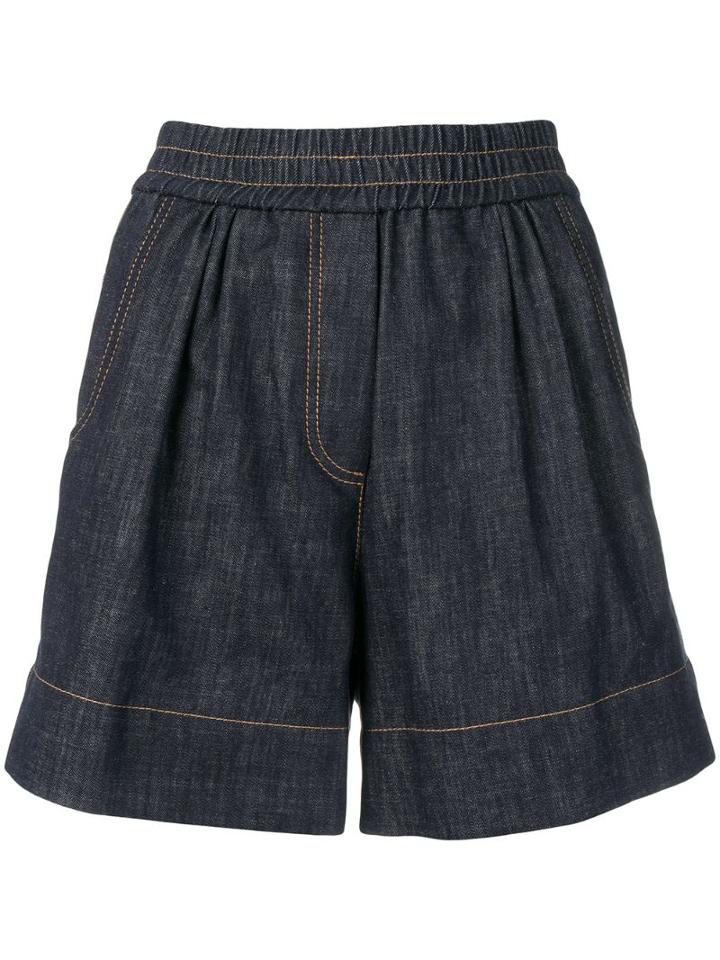 Brunello Cucinelli Short Denim Shorts - Blue