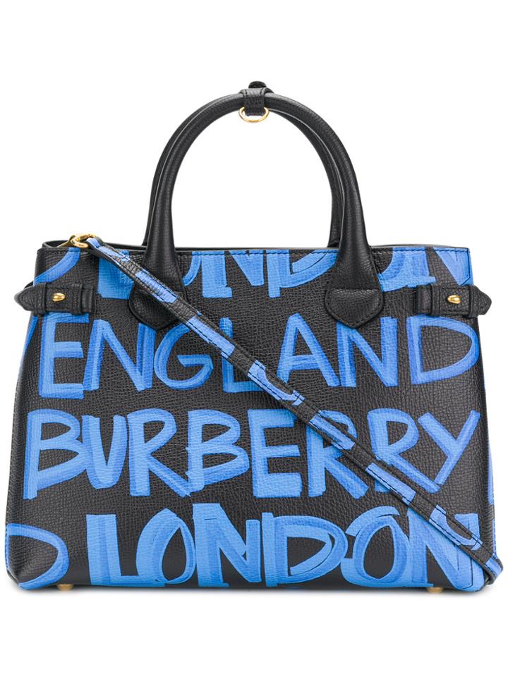 Burberry Printed Tote - Black