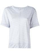 Adidas By Stella Mccartney Logo Print T-shirt, Women's, Size: Large, Grey, Polyester/lyocell