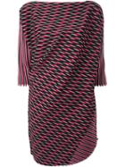 Issey Miyake Jacquard Oversized Blouse, Women's, Size: 2, Purple, Cotton/nylon/polyester