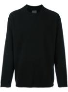 Laneus - Zip Detail Sweatshirt - Men - Virgin Wool - 52, Black, Virgin Wool