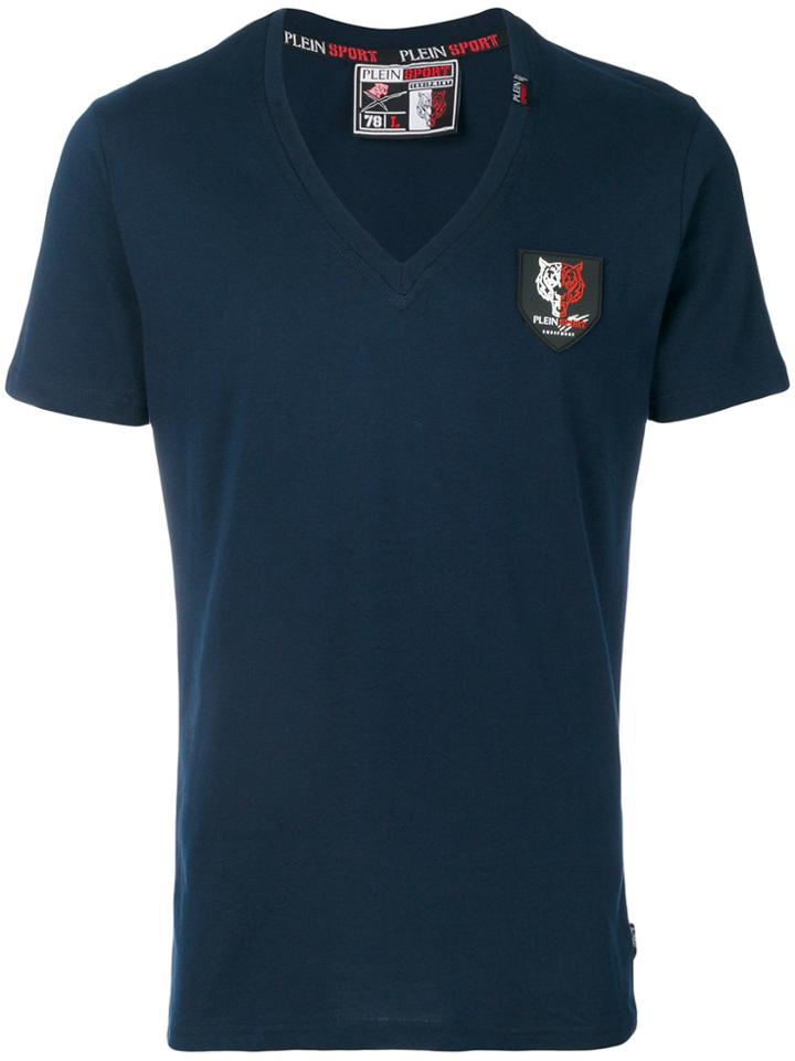 Plein Sport V-neck T-shirt - Blue