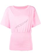 Mm6 Maison Margiela Fitted Waist T-shirt - Pink & Purple