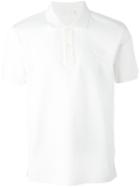 Prada Logo Plaque Polo Shirt, Men's, Size: Medium, White, Cotton