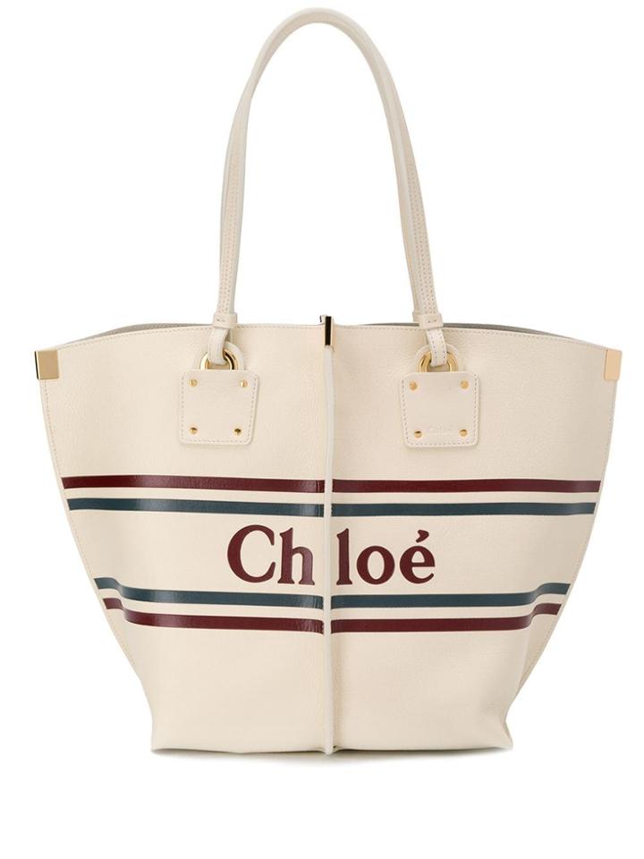 Chloé Vick Tote Bag - White