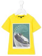 Aston Martin Kids - Car Print T-shirt - Kids - Cotton - 24 Mth, Yellow/orange