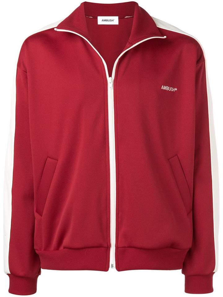 Ambush Stripe Detail Track Jacket - Red