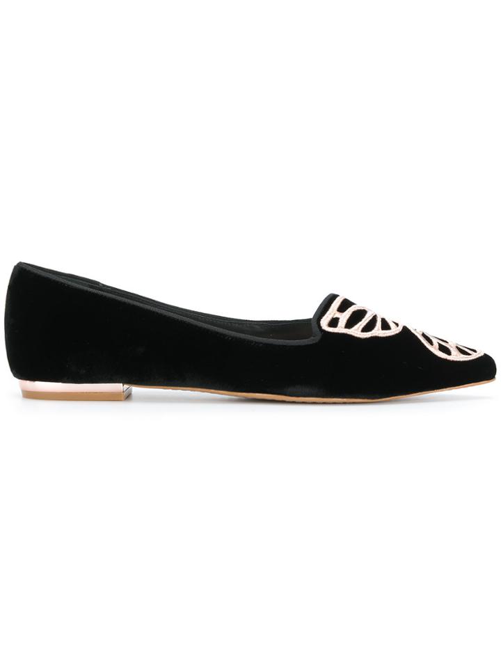 Sophia Webster Bibi Butterfly Ballerina Shoes - Black