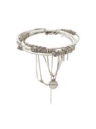 Ann Demeulemeester Chain Detail Bracelet - Metallic