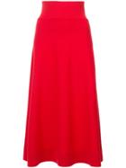 Sonia Rykiel A-line Midi Skirt - Red