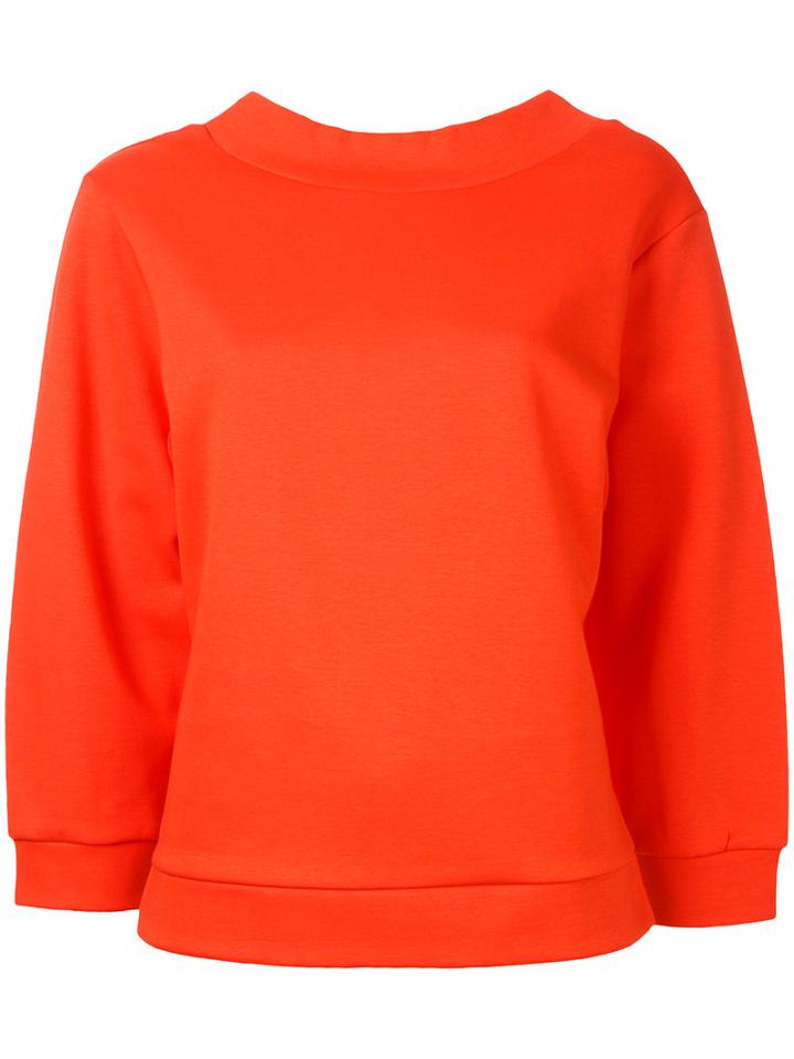 En Route Crew Neck Sweatshirt, Yellow/orange, Cotton