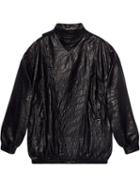 Gucci Oversize Leather Jacket - Black