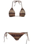 Brigitte Tie-dye Triangle Bikini Set