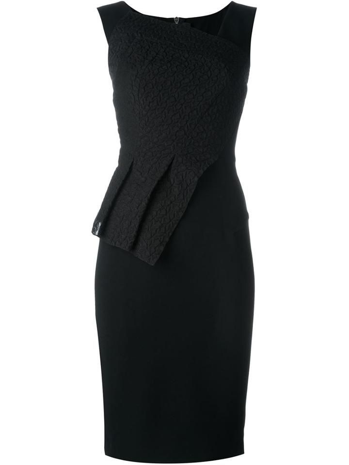 Roland Mouret 'glenview' Dress, Women's, Size: 8, Black, Viscose/acetate/polyamide/spandex/elastane