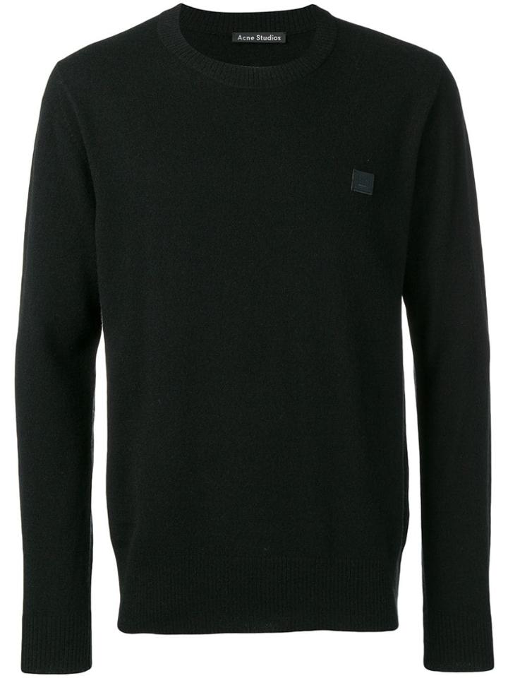 Acne Studios Nalon Face Jumper - Black