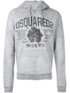 Dsquared2 College Style Logo Hoodie, Men's, Size: Large, Grey, Cotton