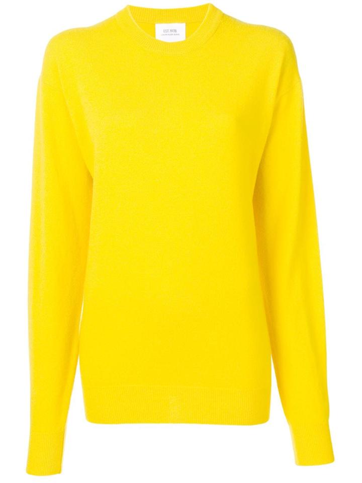 Calvin Klein Jeans Est. 1978 Crew Neck Jumper - Yellow