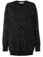 Moschino Peace Intarsia Knit Dress, Women's, Size: Medium, Virgin Wool