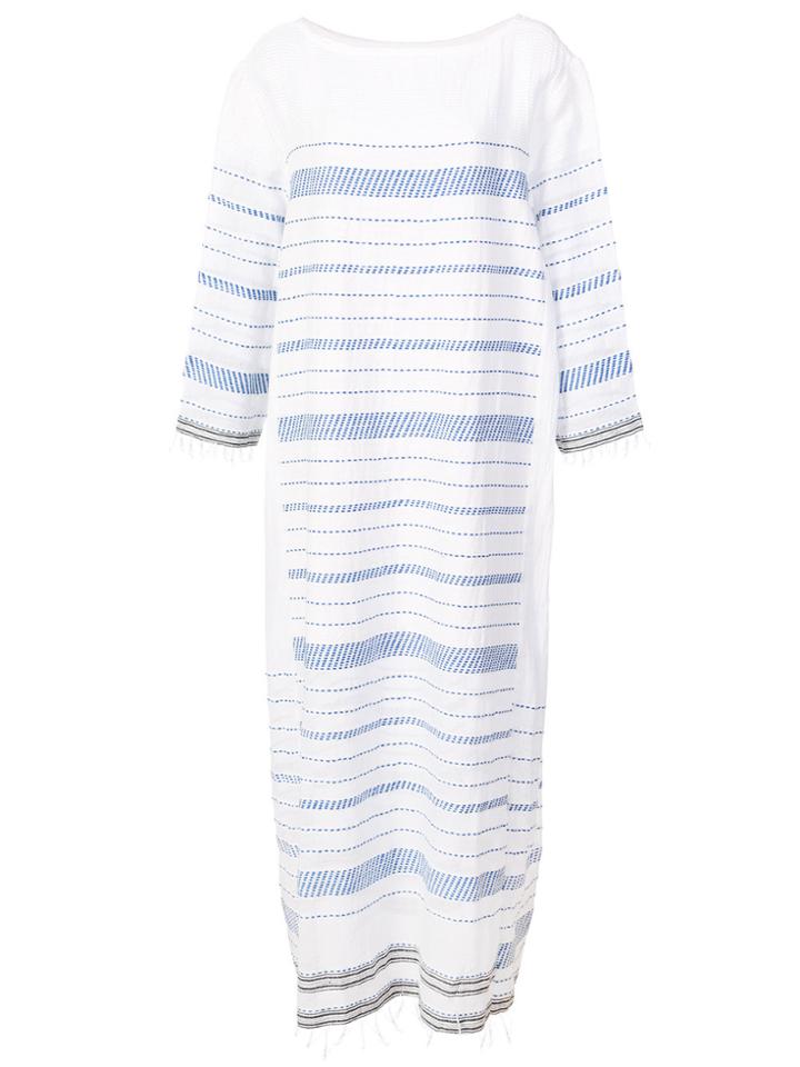 Lemlem Tiki Side Panel Dress - White
