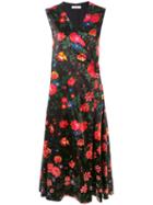 Céline Vintage - Floral Print Dress - Women - Silk/vegetable Fibres - 38, Black, Silk/vegetable Fibres
