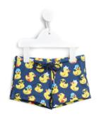 Mc2 Saint Barth Kids Rubber Duck Swim Shorts, Boy's, Size: 8 Yrs, Blue