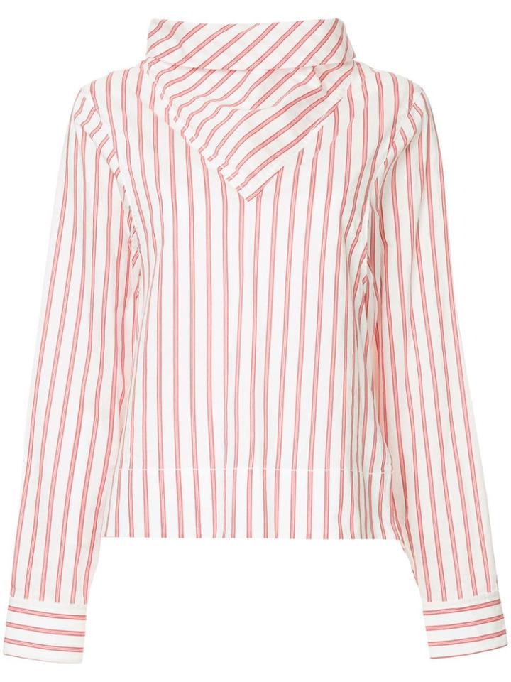 Bassike Striped Loose Fit Shirt - White
