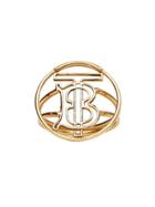 Burberry Gold-plated Monogram Motif Ring