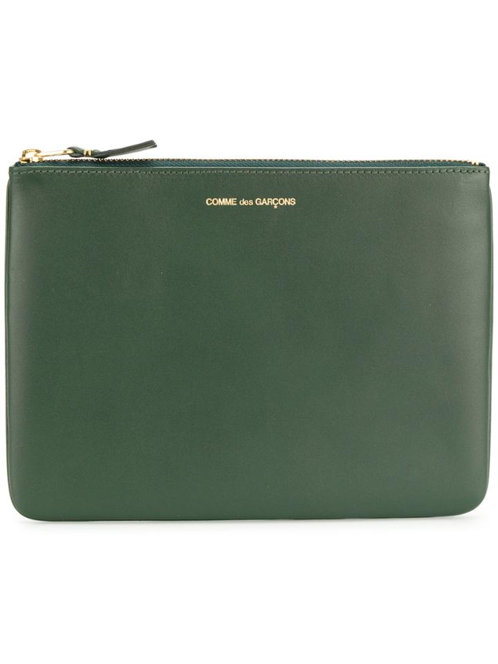 Comme Des Garçons Wallet Zipped Wallet - Green