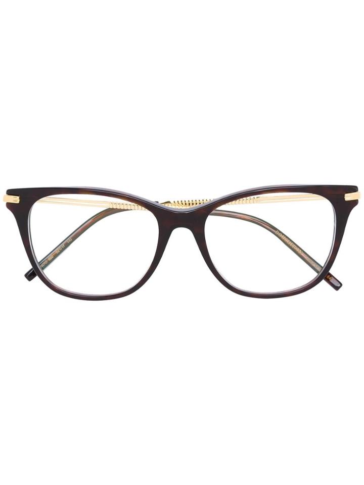 Boucheron Square Frame Glasses - Brown
