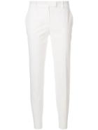 Max Mara Studio Slim Tailored Trousers - White
