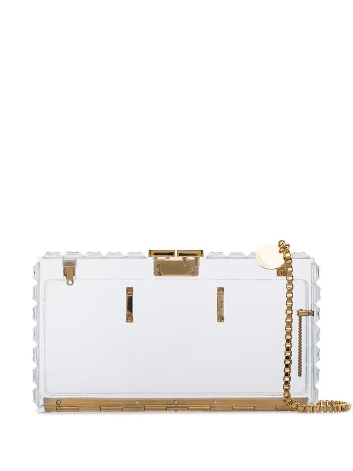 Marzook Capsule Plexiglass Clutch - White