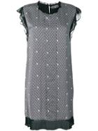 Cotélac Scallop Print Dress - Grey