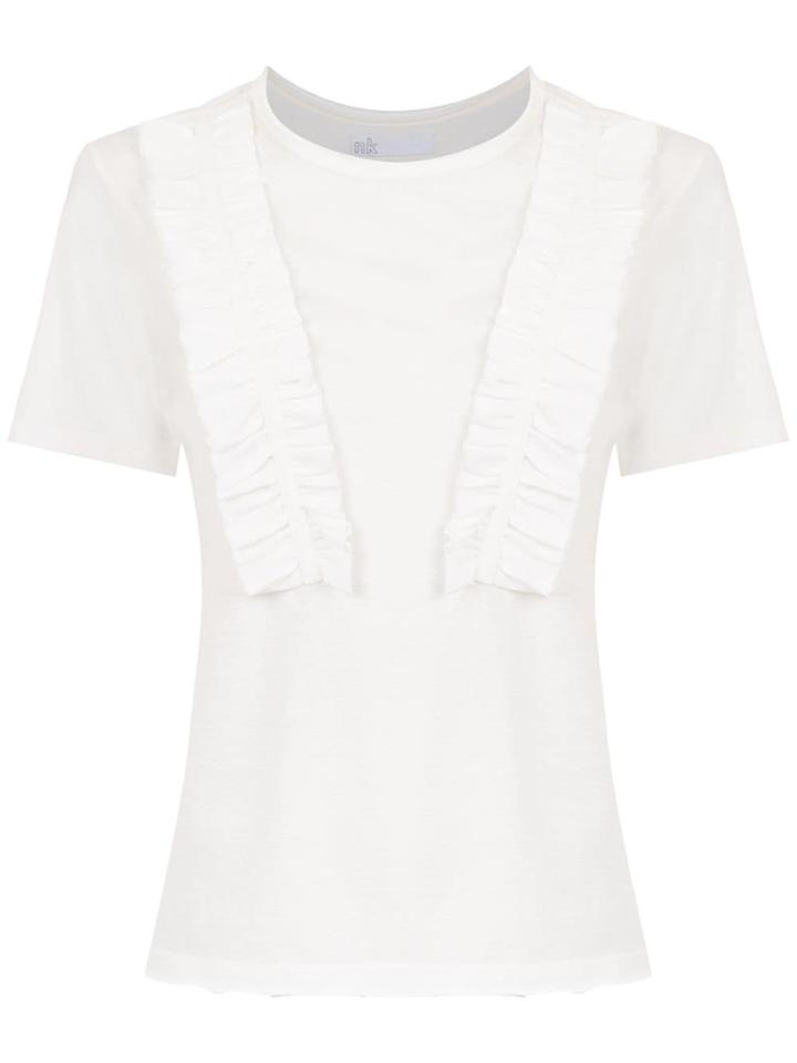 Nk Ruffled Blouse - White