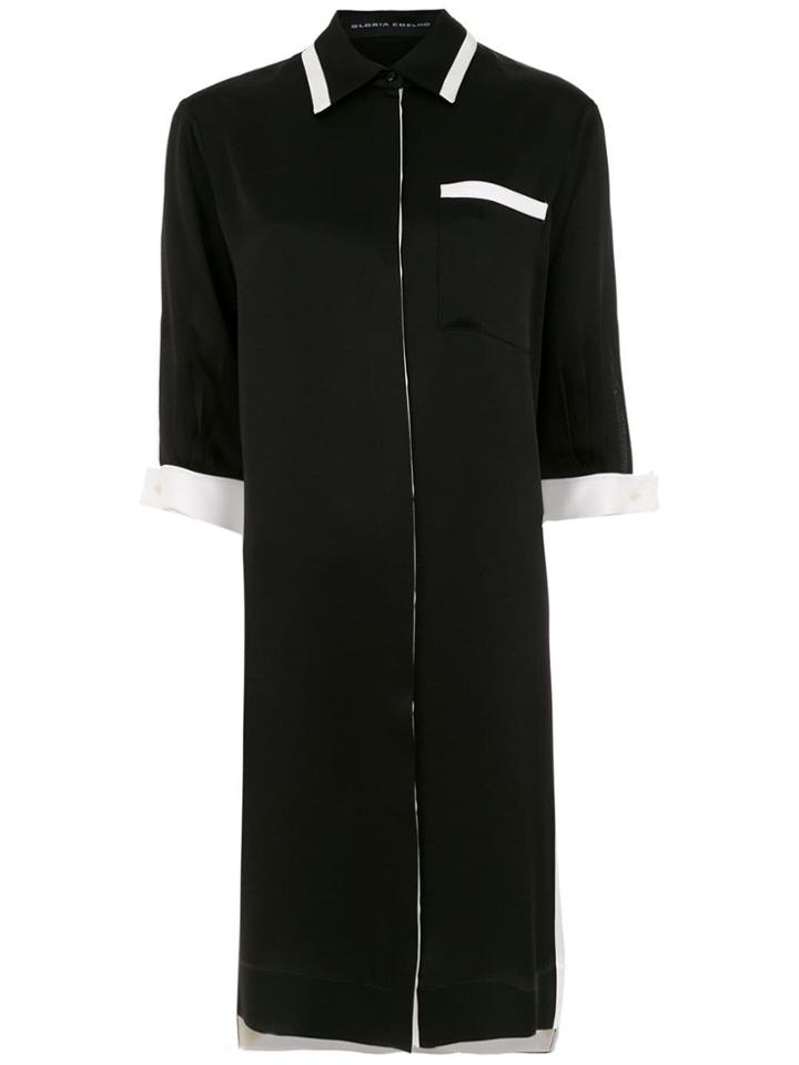 Gloria Coelho Shirt Dress - Black
