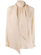 Fendi Crêpe De Chine Blouse - Neutrals