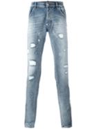 Philipp Plein Trinket Super Straight-cut Jeans, Men's, Size: 29, Blue, Cotton/spandex/elastane
