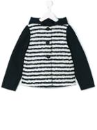 Herno Kids - Striped Jacket - Kids - Cotton/acrylic/polyamide/other Fibers - 8 Yrs, Blue