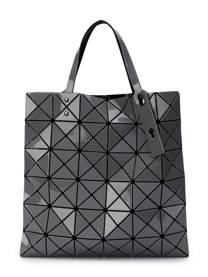 Bao Bao Issey Miyake Triangular Applique Tote Bag - Grey
