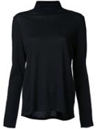 Nobody Denim - Fine Organic Funnel Top - Women - Organic Cotton - L, Black, Organic Cotton