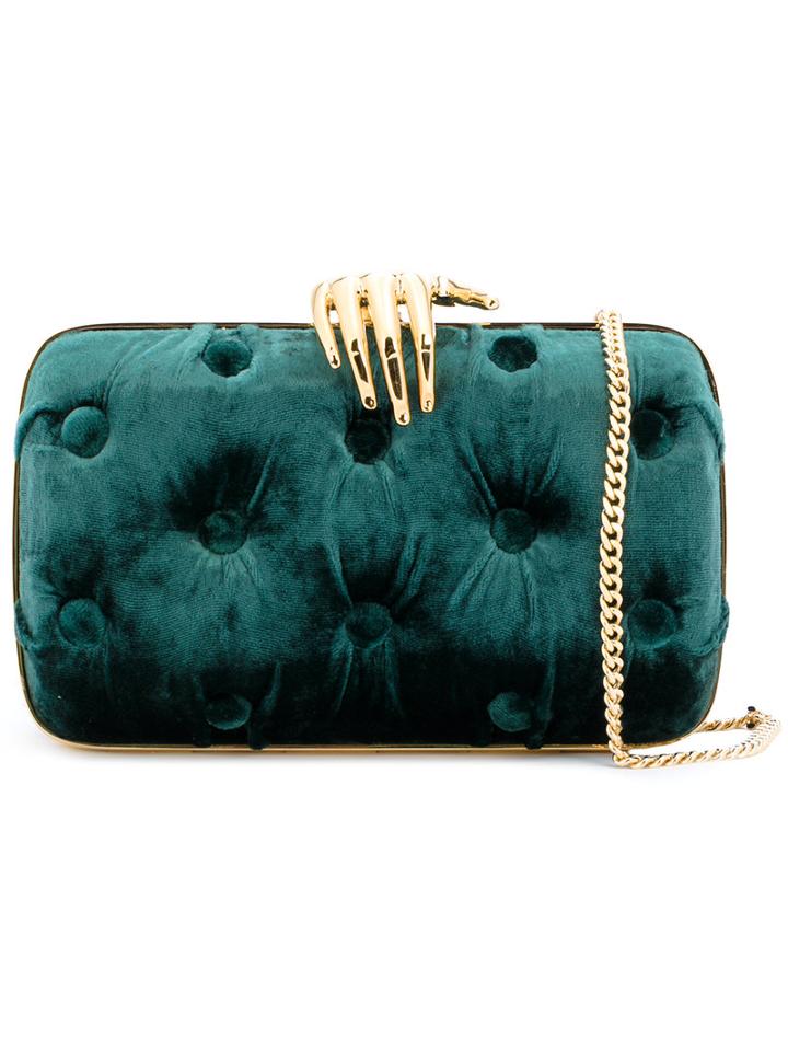 Benedetta Bruzziches - Carmen Clutch - Women - Velvet - One Size, Green, Velvet