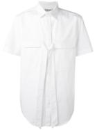 Chalayan Tie Pocket Shirt, Men's, Size: 50, White, Cotton