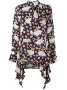 Marni Pirouette Print Blouse, Women's, Size: 44, Silk