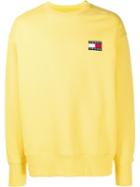 Tommy Jeans Logo Detail Sweatshirt - Yellow