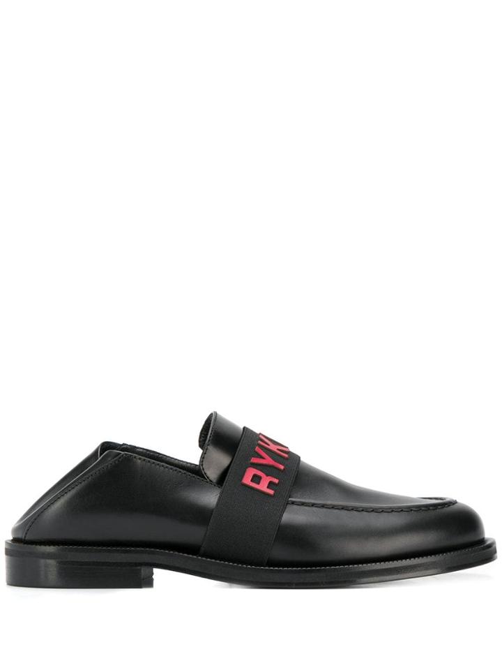 Sonia Rykiel Logo Loafers - Black