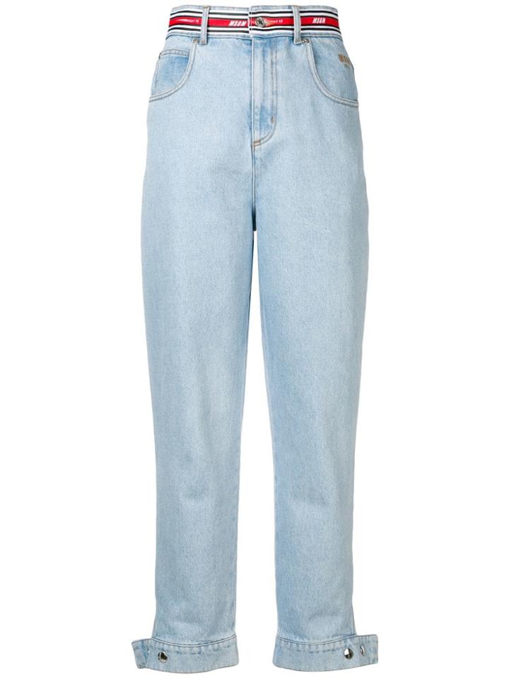 Msgm Faded Slim Jeans - Blue